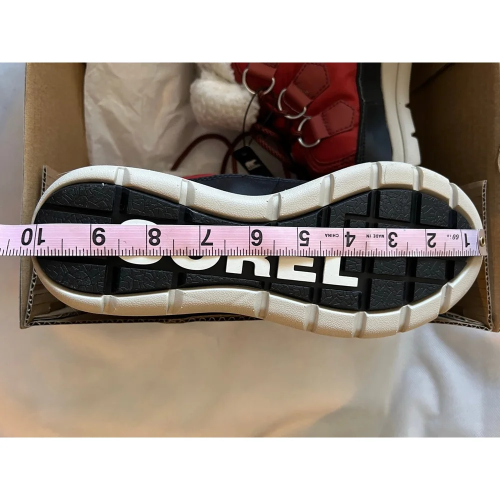 NWT Sorel Explorer Carnival Waterproof Boot RUST Women Size 7.5/UK 5.5/ EUR 38.5